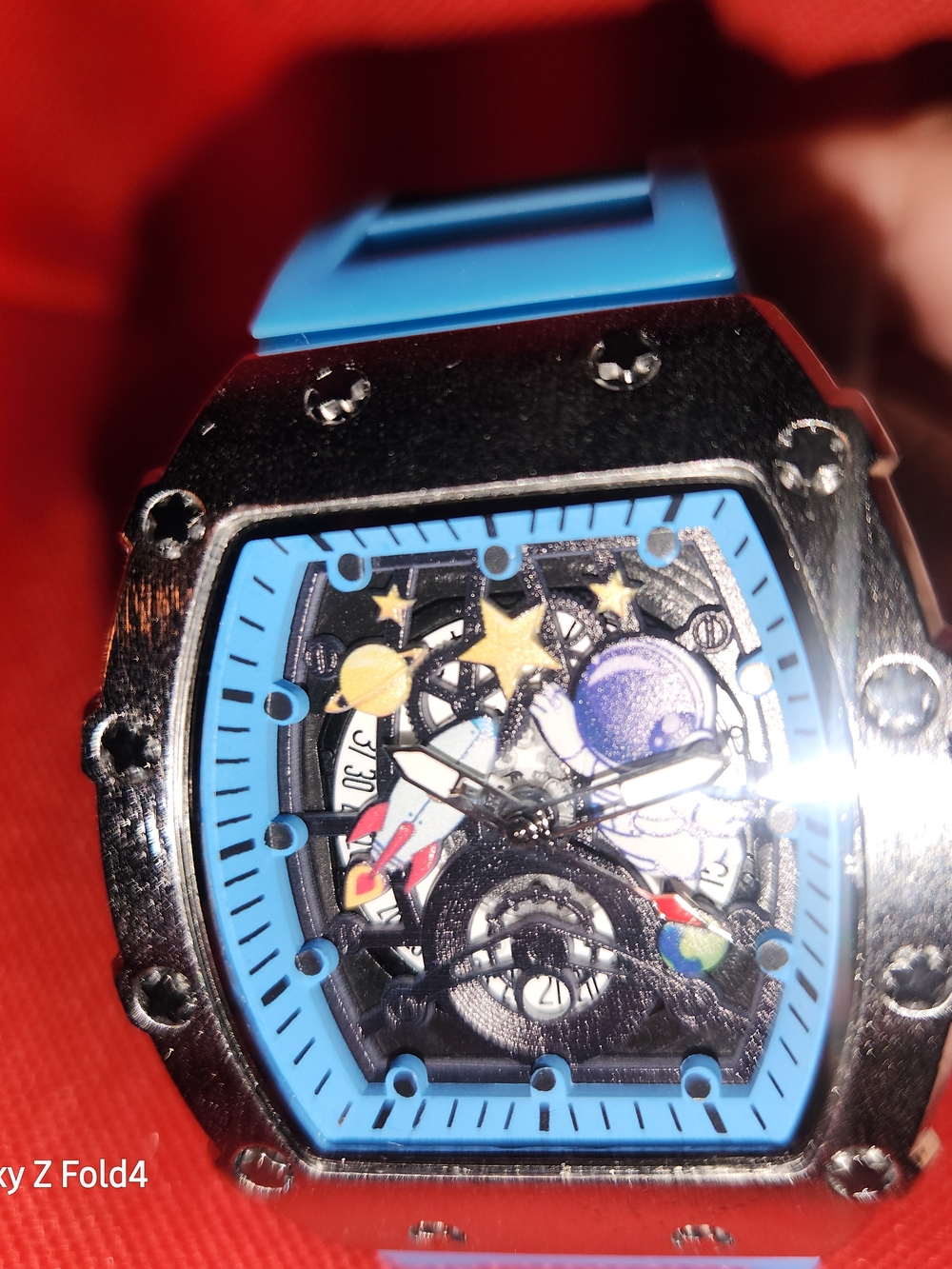SPACEMAN WATCH Blue Accent